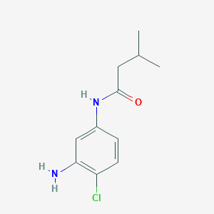 molecular formula C11H15ClN2O B1644640 N-(3-アミノ-4-クロロフェニル)-3-メチルブタンアミド CAS No. 926222-15-3