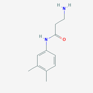 molecular formula C11H16N2O B1644643 3-Amino-N-(3,4-dimethylphenyl)propanamide 