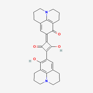 molecular formula C28H28N2O4 B1644644 (7E)-7-[2-Hydroxy-3-(6-hydroxy-1-azatricyclo[7.3.1.05,13]trideca-5(13),6,8-trien-7-yl)-4-oxocyclobut-2-en-1-ylidene]-1-azatricyclo[7.3.1.05,13]trideca-5(13),8-dien-6-one 