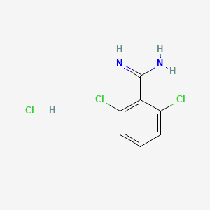 molecular formula C7H7Cl3N2 B1644656 2,6-Dichlorobenzimidamide hydrochloride CAS No. 3797-81-7