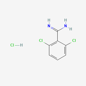 molecular formula C7H7Cl3N2 B1644656 2,6-二氯苯并咪唑酰胺盐酸盐 CAS No. 3797-81-7