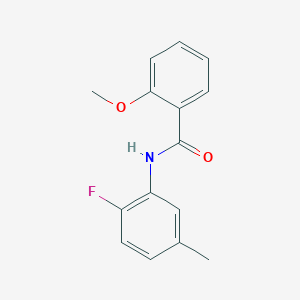 molecular formula C15H14FNO2 B1644666 N-(2-fluoro-5-methylphenyl)-2-methoxybenzamide 