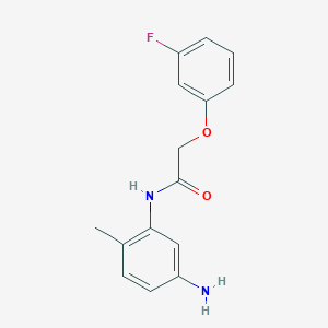 molecular formula C15H15FN2O2 B1644675 N-(5-氨基-2-甲基苯基)-2-(3-氟苯氧基)乙酰胺 CAS No. 954566-45-1