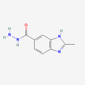 molecular formula C9H10N4O B1644676 2-methyl-1H-benzimidazole-5-carbohydrazide 