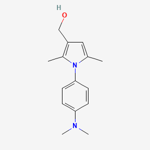 molecular formula C15H20N2O B1644694 [1-[4-(Dimethylamino)phenyl]-2,5-dimethylpyrrol-3-yl]methanol 