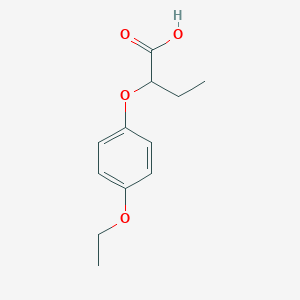 molecular formula C12H16O4 B1644696 Butyric acid, 2-[p-ethoxyphenoxy]-(5CI) 