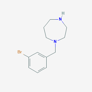 molecular formula C12H17BrN2 B1644702 1-[(3-Bromophenyl)methyl]-1,4-diazepane 