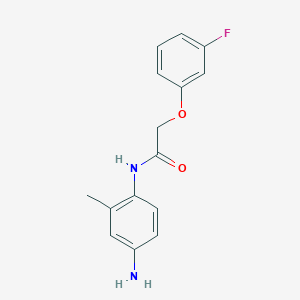 N-(4-amino-2-methylphenyl)-2-(3-fluorophenoxy)acetamide