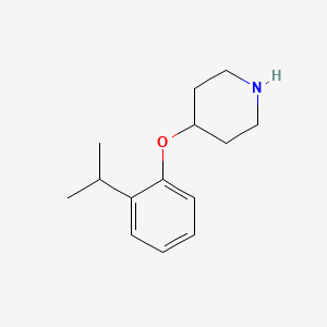 molecular formula C14H21NO B1644717 4-(2-Isopropylphenoxy)piperidine CAS No. 883538-57-6