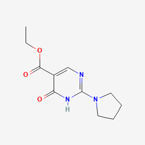 Ethyl4-hydroxy-2-(pyrrolidin-1-yl)pyrimidine-5-carboxylate