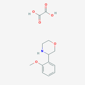 molecular formula C13H17NO6 B1644730 3-(2-甲氧基苯基)吗啉草酸盐 CAS No. 1170934-27-6