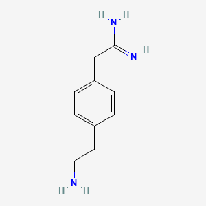 molecular formula C10H15N3 B1644735 2-[4-(2-Amino-ethyl)-phenyl]-acetamidine 