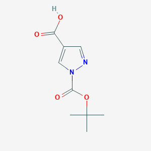 molecular formula C9H12N2O4 B1644739 1-(tert-Butoxycarbonyl)-1H-pyrazole-4-carboxylic acid CAS No. 288083-62-5