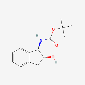 molecular formula C14H19NO3 B1644749 Boc-(1R,2S)-(+)-cis-1-amino-2-indanol 