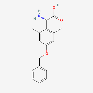 molecular formula C17H19NO3 B1644750 (S)-Amino-(4-benzyloxy-2,6-dimethyl-phenyl)-acetic acid 