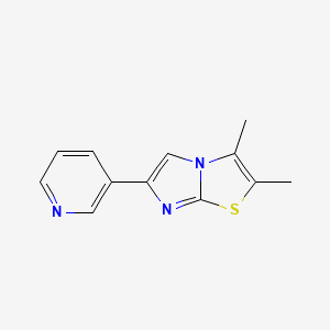 molecular formula C12H11N3S B1644757 2,3-Dimethyl-6-(pyridin-3-YL)imidazo[2,1-B]thiazole 