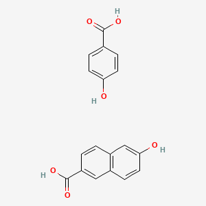 molecular formula C18H14O6 B1644768 4-Hydroxybenzoic acid;6-hydroxynaphthalene-2-carboxylic acid 