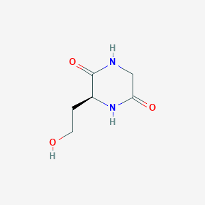 (S)-3-(2-hydroxyethyl)piperazine-2,5-dione