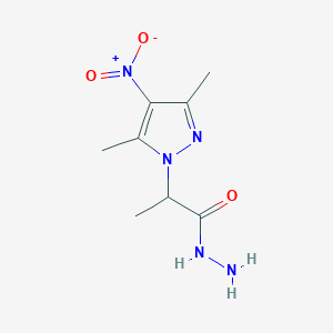 2-(3,5-dimethyl-4-nitro-1H-pyrazol-1-yl)propanohydrazide