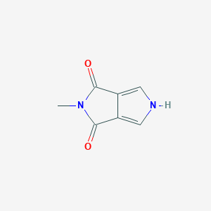 molecular formula C7H6N2O2 B164486 2-Methylpyrrolo[3,4-c]pyrrole-1,3(2H,5H)-dione CAS No. 133341-90-9