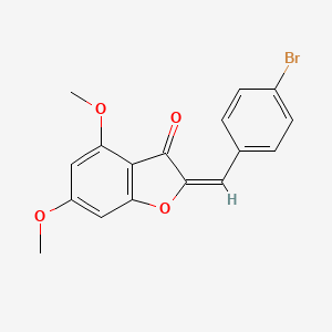 2-(4-Bromobenzylidene)-4,6-dimethoxybenzofuran-3-one