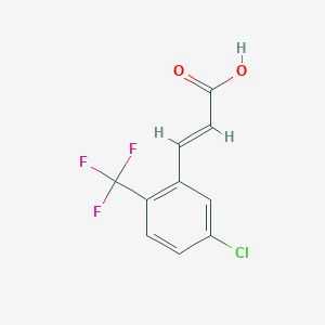 molecular formula C10H6ClF3O2 B1644865 5-氯-2-(三氟甲基)肉桂酸 CAS No. 773129-56-9