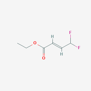 molecular formula C6H8F2O2 B1644887 乙基 (2E)-4,4-二氟丁-2-烯酸酯 CAS No. 1992-97-8