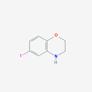 molecular formula C8H8INO B1644908 2H-1,4-Benzoxazine, 3,4-dihydro-6-iodo- 