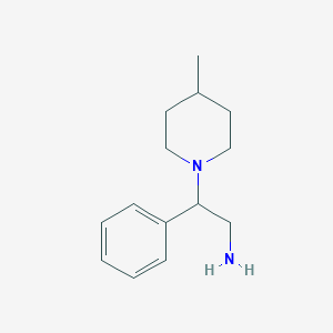 molecular formula C14H22N2 B1644913 2-(4-Methyl-piperidin-1-YL)-2-phenyl-ethylamine CAS No. 889939-97-3