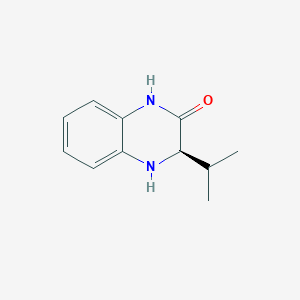 molecular formula C11H14N2O B1644915 (R)-3-Isopropyl-3,4-dihydroquinoxalin-2(1H)-one 