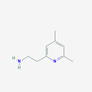 molecular formula C9H14N2 B1644916 2-(4,6-Dimethylpyridin-2-YL)ethanamine 