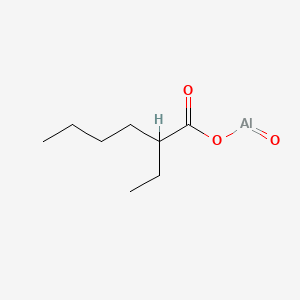 molecular formula C8H15AlO3 B1644920 Aluminum, (2-ethylhexanoato-kappaO)oxo-, homopolymer CAS No. 56237-73-1