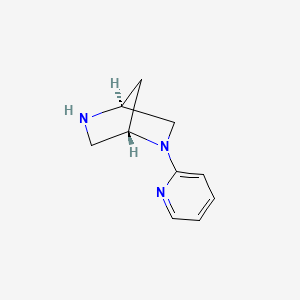 molecular formula C10H13N3 B1644924 (1S,4S)-2-pyridin-2-yl-2,5-diazabicyclo[2.2.1]heptane 