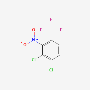 molecular formula C7H2Cl2F3NO2 B1644937 1,2-Dichloro-3-nitro-4-(trifluoromethyl)benzene CAS No. 70572-57-5
