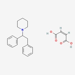 molecular formula C23H27NO4 B1644960 (+/-)-1-(1,2-Diphenylethyl)piperidine maleate 