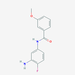molecular formula C14H13FN2O2 B1644971 N-(3-氨基-4-氟苯基)-3-甲氧基苯甲酰胺 CAS No. 926240-93-9