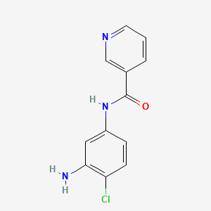 molecular formula C12H10ClN3O B1644972 N-(3-氨基-4-氯苯基)烟酰胺 CAS No. 926255-00-7