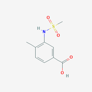molecular formula C9H11NO4S B1644977 4-甲基-3-[(甲磺基)氨基]苯甲酸 CAS No. 450368-33-9