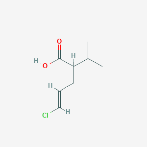 molecular formula C8H13ClO2 B1645008 4-Pentenoic acid, 5-chloro-2-(1-methylethyl)-, (4E)- 