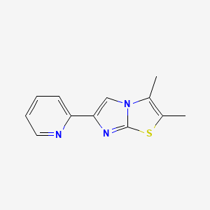 molecular formula C12H11N3S B1645011 2,3-Dimethyl-6-(pyridin-2-YL)imidazo[2,1-B]thiazole 