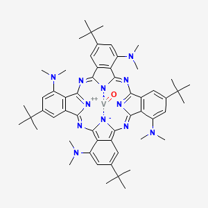 molecular formula C56H68N12OV B1645017 Vanadyl 3,10,17,24-tetra-tert-butyl-1,8,15,22-tetrakis(dimethylamino)-29H-phthalocyanine 