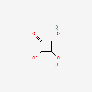 molecular formula C4H2O4 B1645019 3,4-Dihydroxy-3-cyclobutene-1,2-dione-d2 