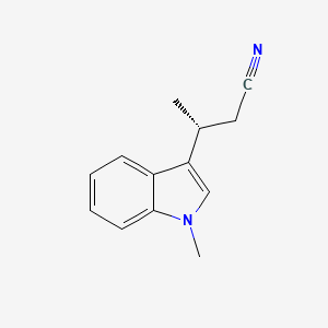 molecular formula C13H14N2 B1645023 (3R)-(+)-3-(1-Methyl-1H-indol-3-yl)butanenitrile 
