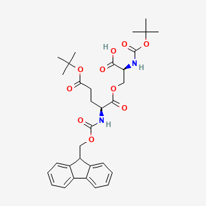 molecular formula C32H40N2O10 B1645043 Boc-L-Ser[Fmoc-L-Glu(tBu)]-OH 