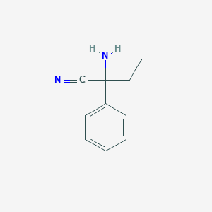 molecular formula C10H12N2 B1645066 2-Amino-2-phenylbutanenitrile 
