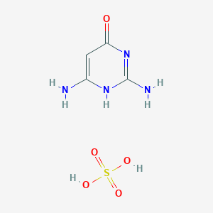 molecular formula C4H8N4O5S B016451 2,6-Diamino-4(1H)-pyrimidinone sulfate CAS No. 58470-85-2
