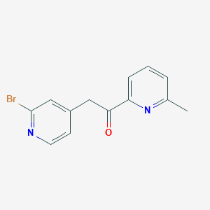 2-(2-Bromopyridin-4-yl)-1-(6-methylpyridin-2-yl)ethanone