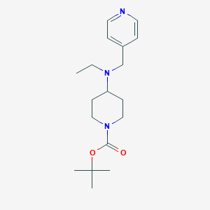 molecular formula C18H29N3O2 B1645102 1-Boc-4-(ethyl-pyridin-4'-ylmethyl-amino)-piperidine 