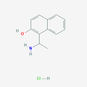 molecular formula C12H14ClNO B1645108 1-(1-Amino-ethyl)-naphthalen-2-ol hydrochloride CAS No. 7153-51-7