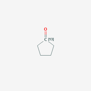 molecular formula C5H8O B1645153 Cyclopentanone (1-13C) 